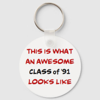 class of 1991, awesome key ring