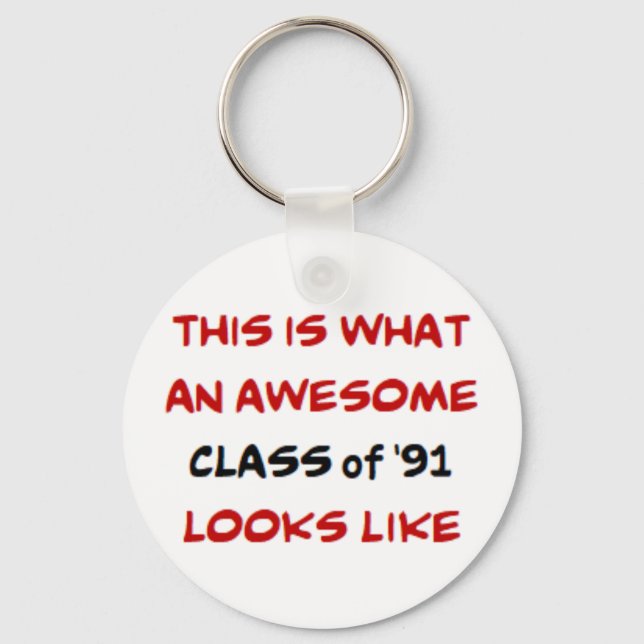 class of 1991, awesome key ring (Front)