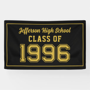Class of 1996 with School Name Reunion Party Decor Banner