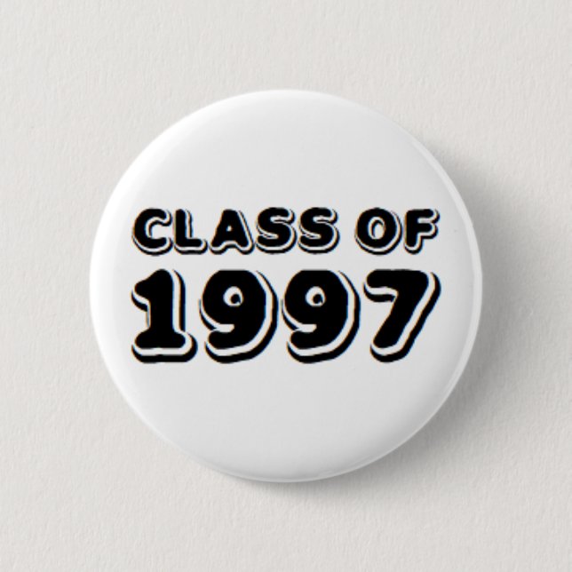 class of 1997 6 cm round badge (Front)