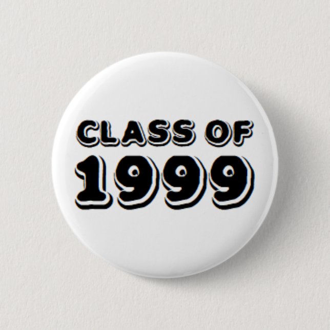 class of 1999 6 cm round badge (Front)