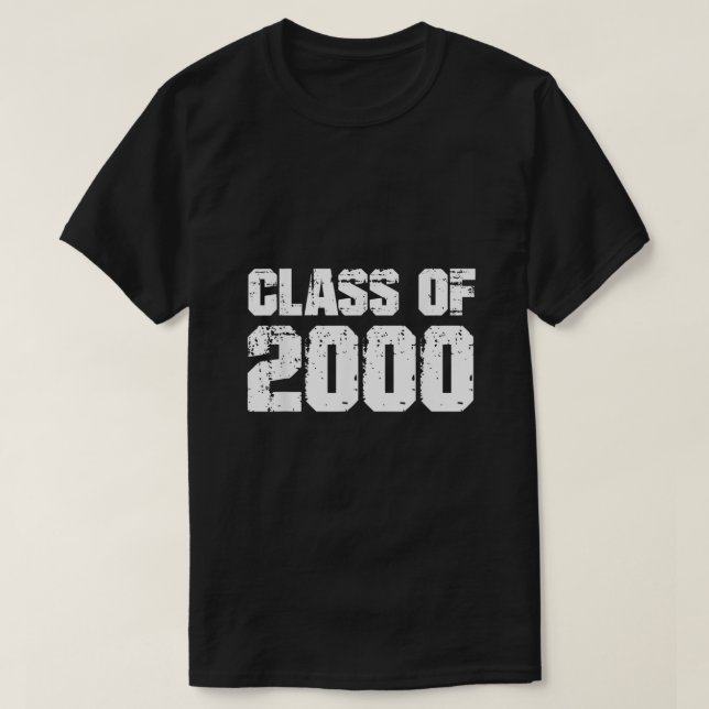 Class of 2000 Graduation High School College Reuni T-Shirt (Design Front)