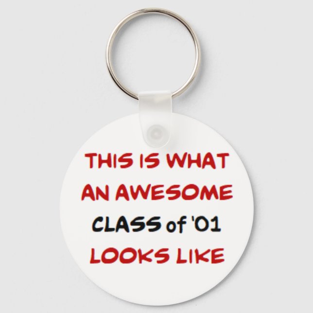 class of 2001, awesome key ring (Front)