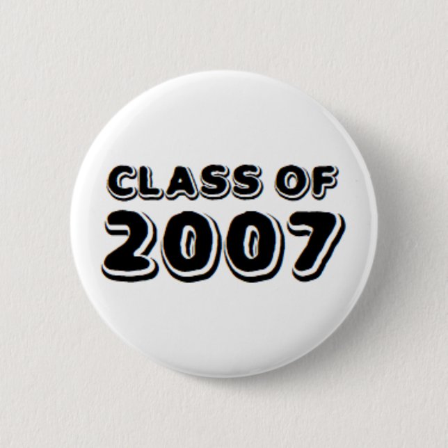 class of 2007 6 cm round badge (Front)