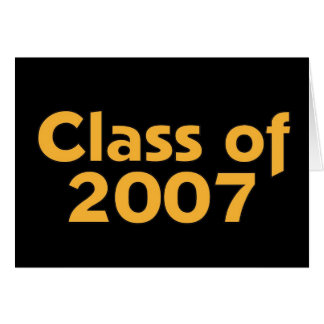 Class of 2007 Black & Orange