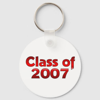 Class of 2007 Red & White Key Ring
