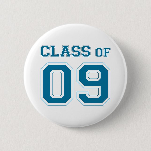 Class Of 2009 - Blue 6 Cm Round Badge (Front)