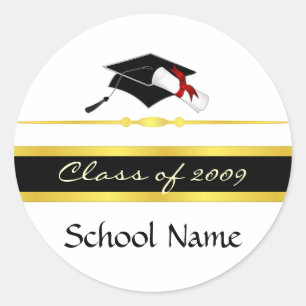 Class of 2009 classic round sticker
