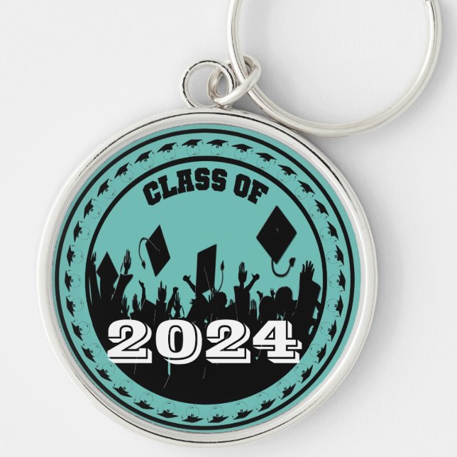 Class of 2009 Keychain You Choose BkGrd/Year/colou (Front)