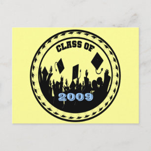Class of 2009 Postcard You Choose BkGrd/Year/colou