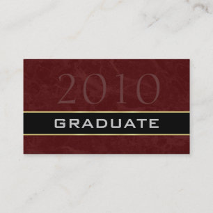 Class of 2010 College Graduation Name Cards