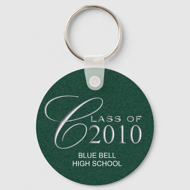 Class of 2010 Graduation Custom Key Ring (Front)