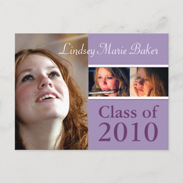 Class of 2010 Graduation Invitation Postcards (Front)