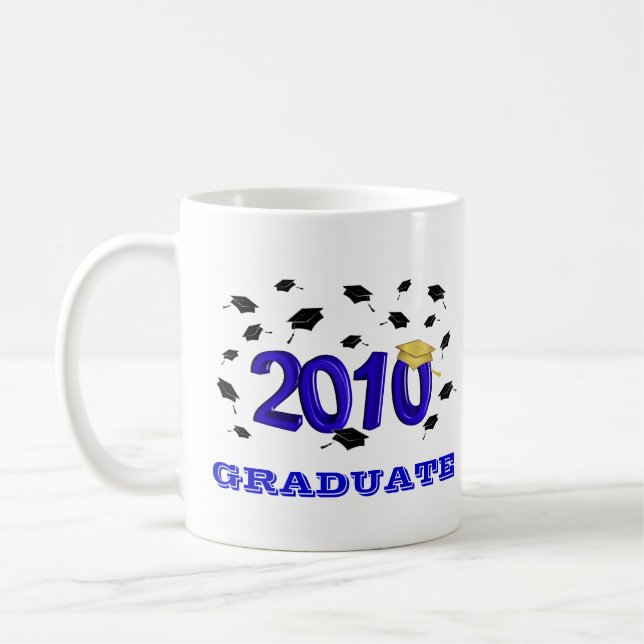 Class of 2010 Graduation Party Gift Mugs - Blue (Left)