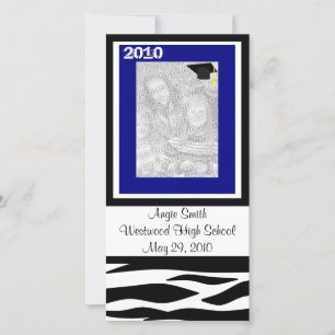 Class of 2010 Zebra Photo Card
