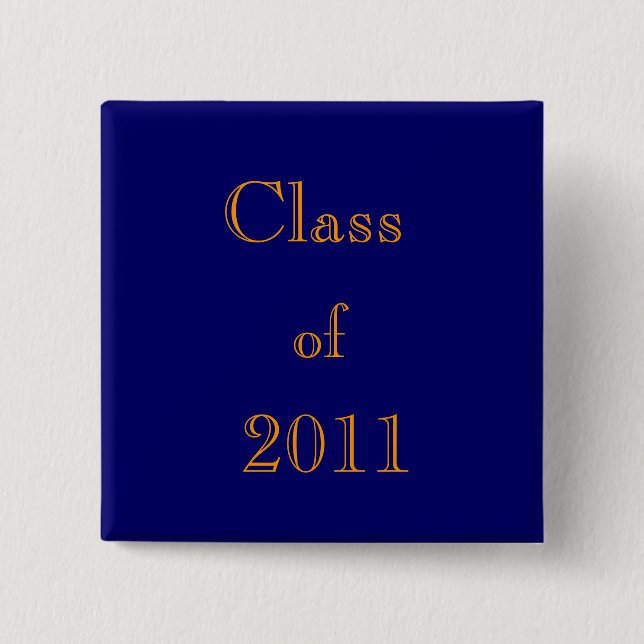 Class, of, 2011 15 cm square badge (Front)