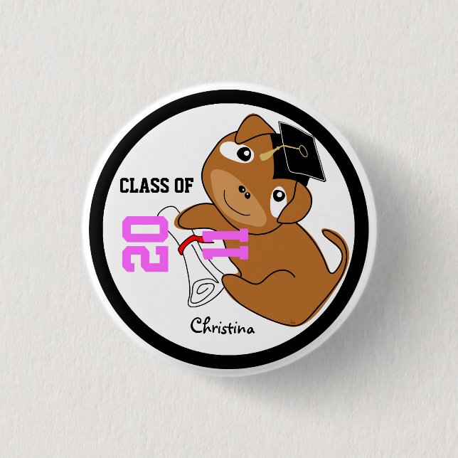 Class of 2011 Add Name Button Dog 3 (Front)