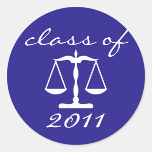 Class Of 2011 Label (Blue Scales Of Justice)