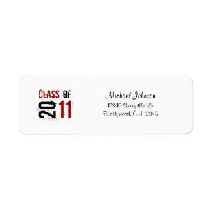 Class of 2011 Return Address Label
