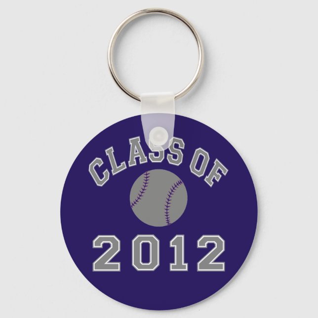Class Of 2012 Baseball - Grey Key Ring (Front)