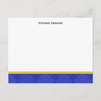 Class of 2012 Blue and Gold Graduation Thank You Card
