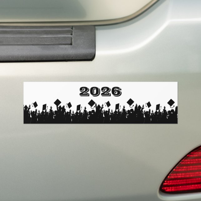 Class of 2012 BumperSticker ChooseBkGrd/Year/colou Bumper Sticker (On Car)