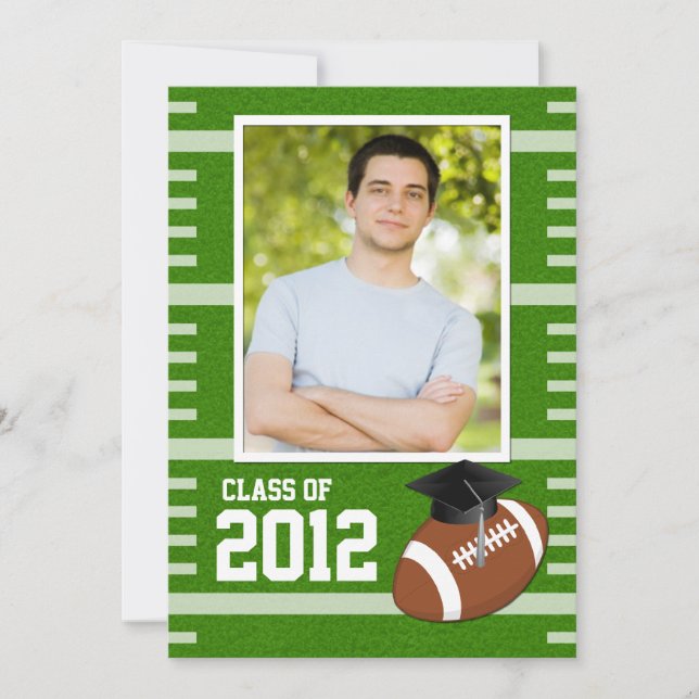 Class of 2012 Football Graduation Invitation (Front)