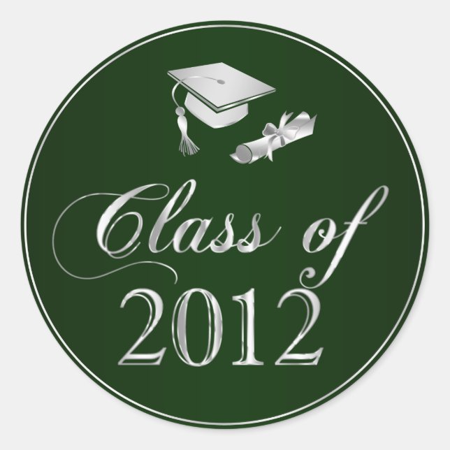 Class of 2012 Graduation Cap & Diploma Seals (Front)