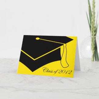 class of 2012 graduation cap thank you card