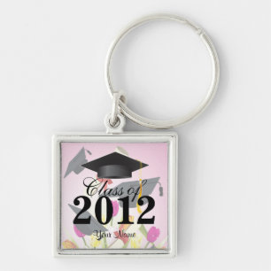 Class of 2012 Graduation Key-Chain Pink Key Ring