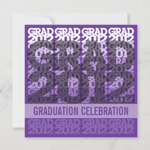 Class Of 2012 Graduation Party Invitation 12PPS