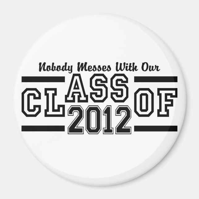 CLASS OF 2012 magnet - large & customizable (Front)