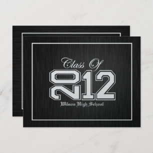 Class of 2012 Premium Silver Graduation invites