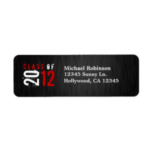 Class of 2012 Red / White Return Labels