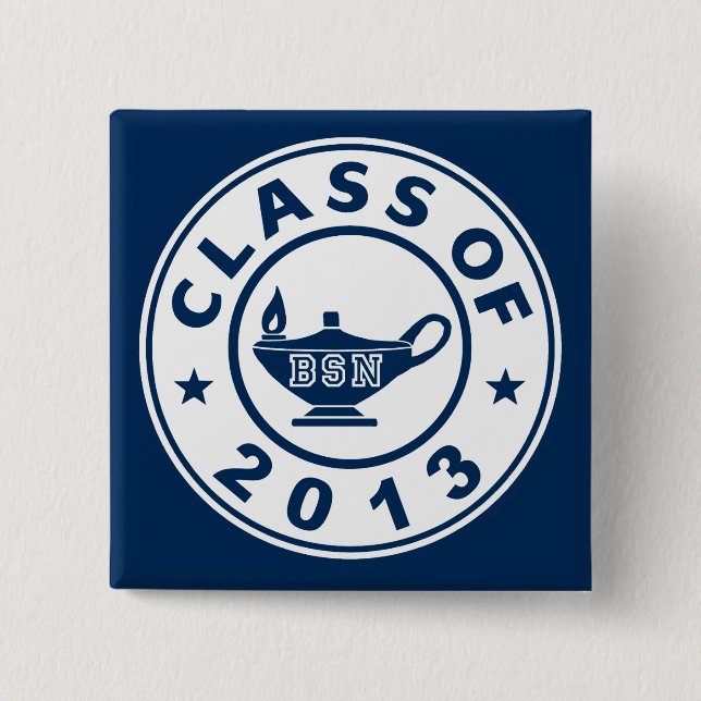 Class Of 2013 BSN 15 Cm Square Badge (Front)
