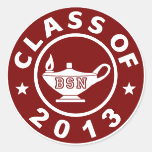 Class Of 2013 BSN Classic Round Sticker