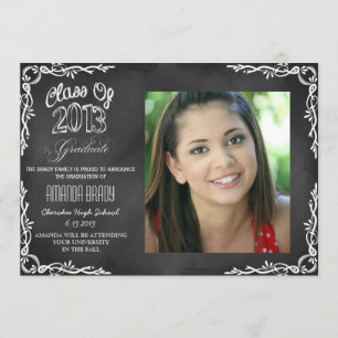 Class of 2013 Chalkboard Graduation Announcement