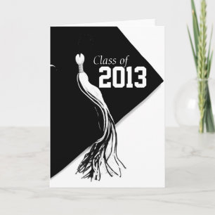 Class of 2013 Classic Black Graduation Card