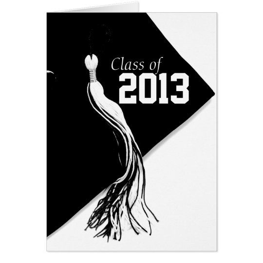 Class of 2013 Classic Black Graduation Card