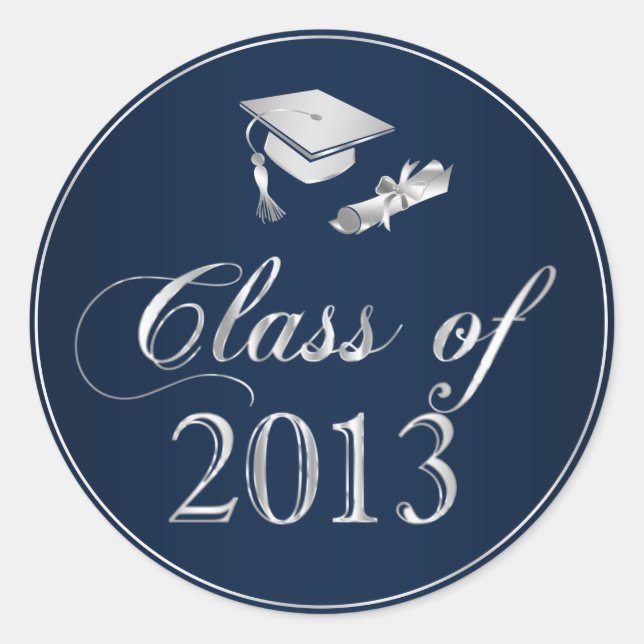 Class of 2013 Graduation Cap & Diploma Seals (Front)