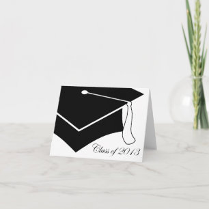 class of 2013 graduation cap thank you card