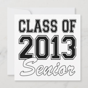 Class of 2013 Senior Invitation