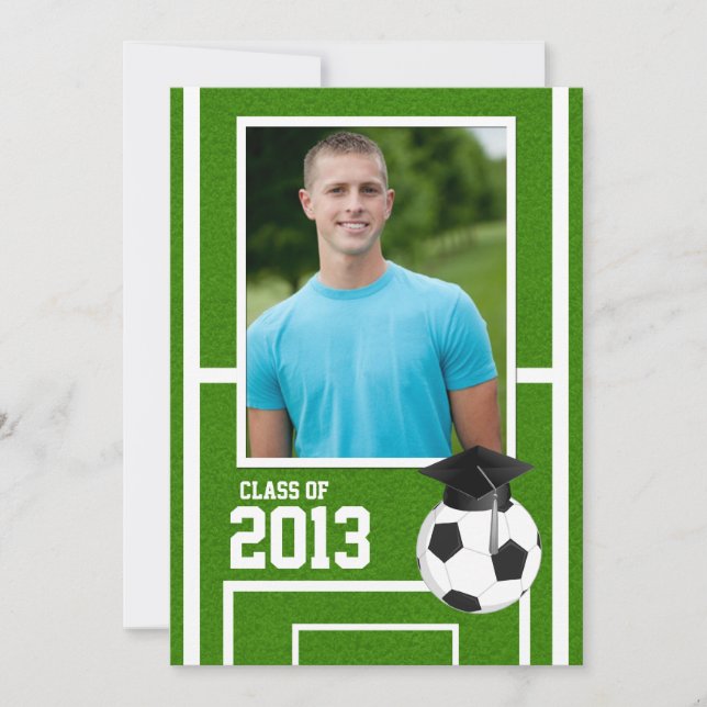 Class of 2013 Soccer Graduation Invitation (Front)