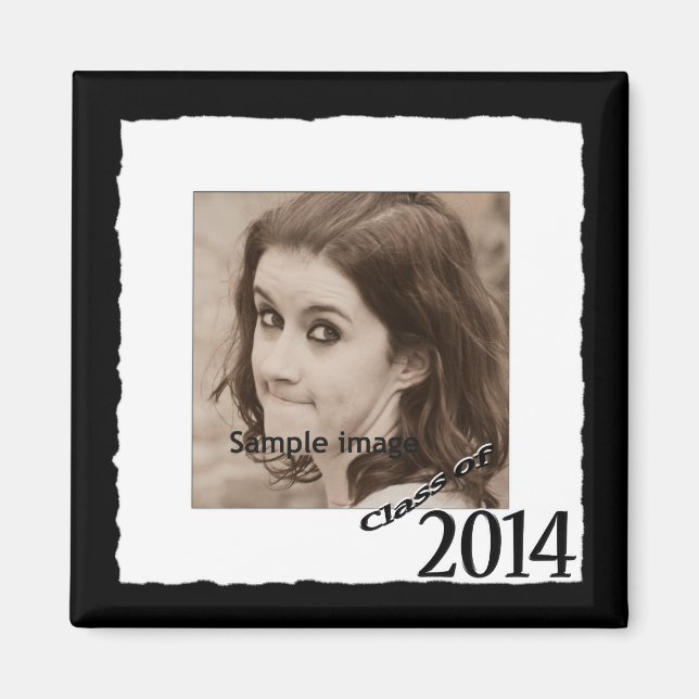 Class of 2014 Graduation Photo Make Your Own Magnet (Front)