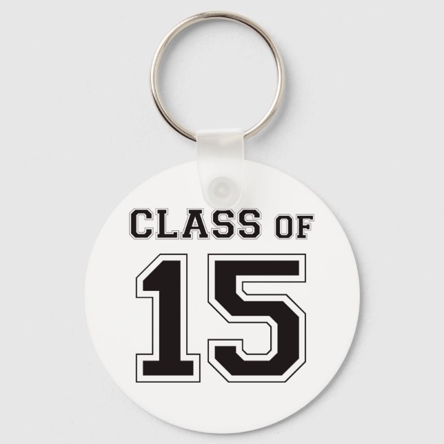 Class of 2015 - Black Key Ring (Front)