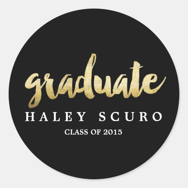 CLASS OF 2015 GRADUATION sticker (Front)