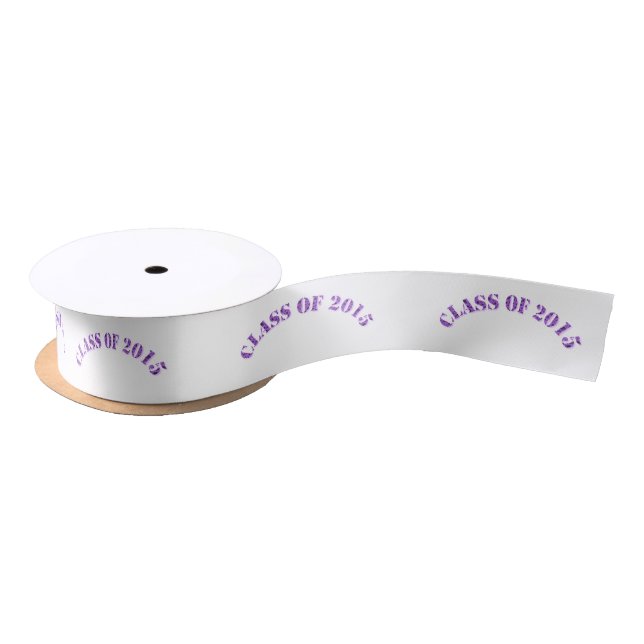 Class of 2015 Purple Narrow Satin Ribbon by Janz (Spool)