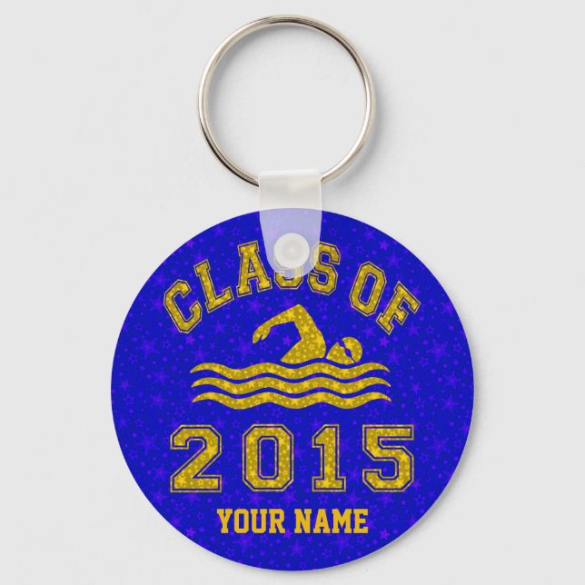 Class Of 2015 Swimming Key Ring (Front)