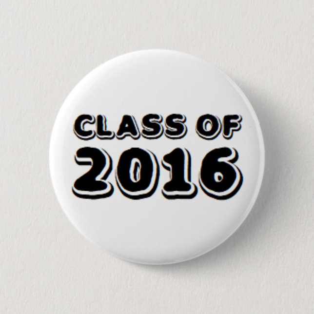 class of 2016 6 cm round badge (Front)