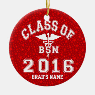 Class Of 2016 BSN Ceramic Tree Decoration